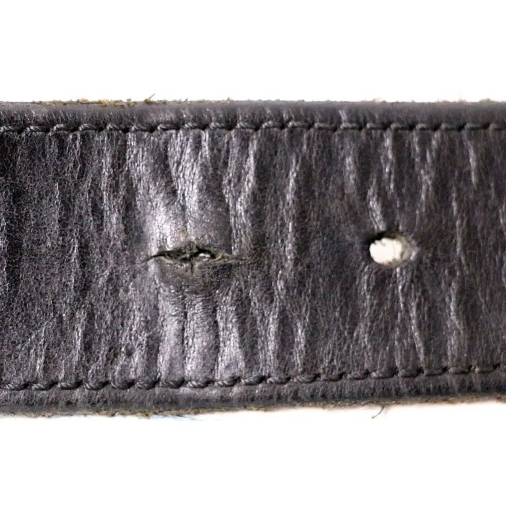 Levi's SADDLE BLACK GENUINE LEATHER 1 3/8